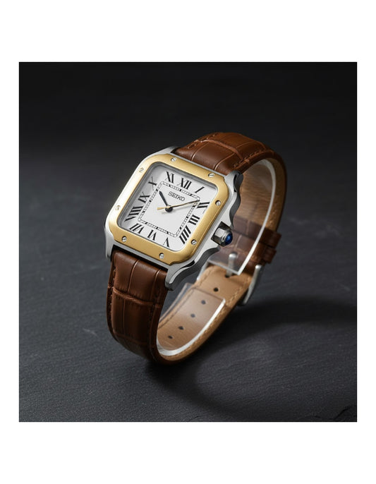 Santeiko | White Brown Leather